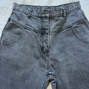 Vintage Honors High-Waisted Gray Women's Jeans